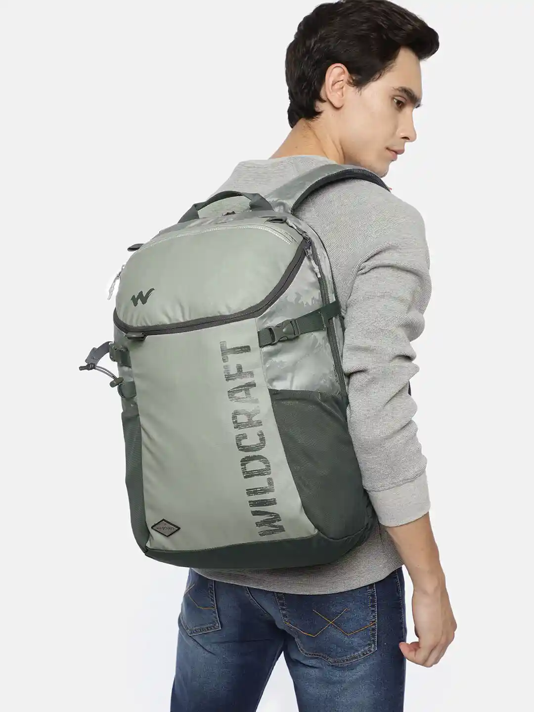 Buy Wildcraft Unisex Grey Brand Logo Backpack Backpacks for