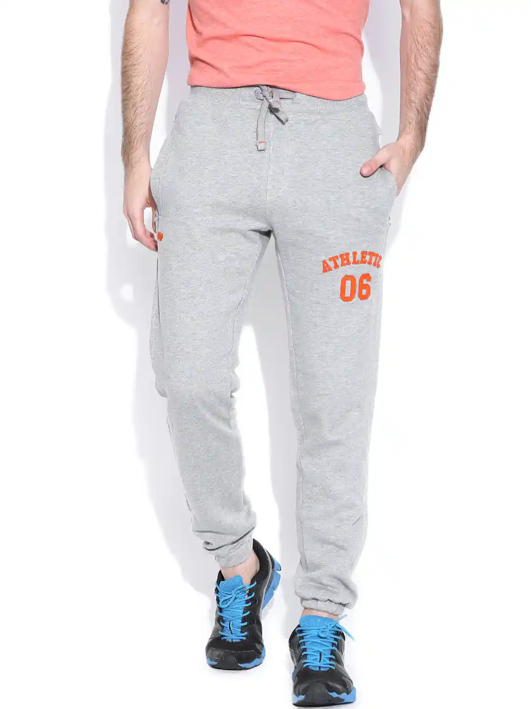 Pants Online Spunk Track Pants For Men Black Solid Ankle Length