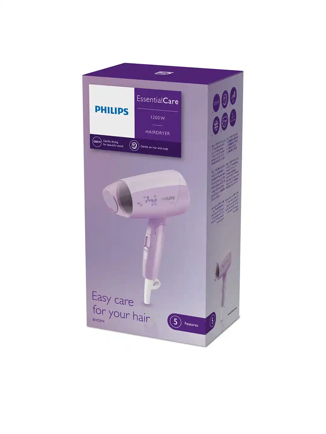 Buy Philips BHC010/70 ThermoProtect Hair Dryer (1200 W, Purple