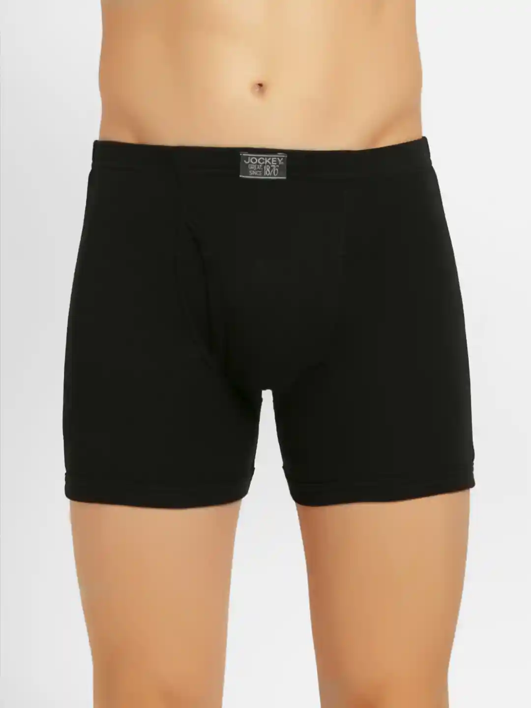 Buy Jockey Men Black Solid Trunks 8008-0105 Trunk for Men