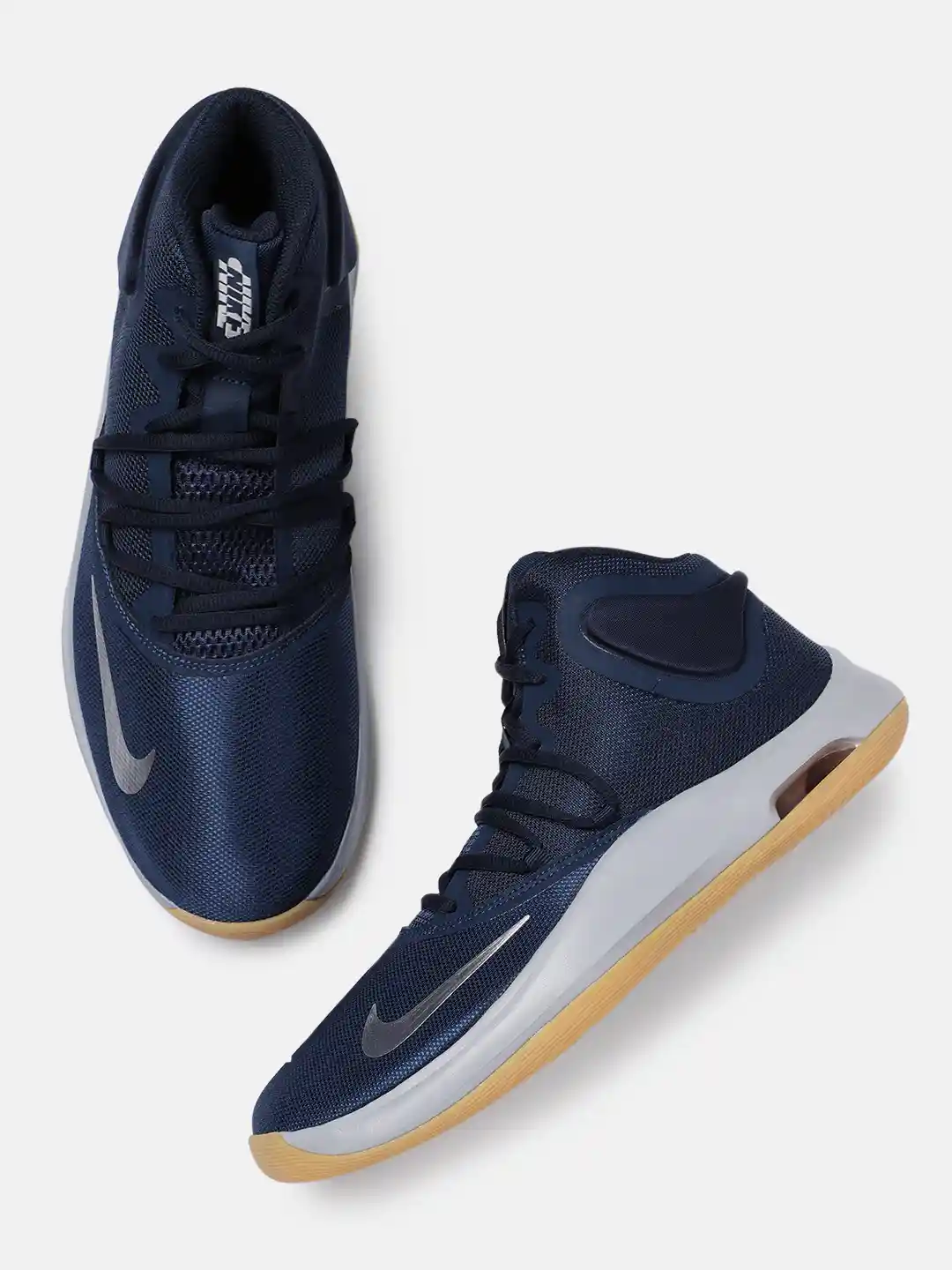 Buy Nike Unisex Blue Air Versitile IV Mid-Top Basketball Shoes