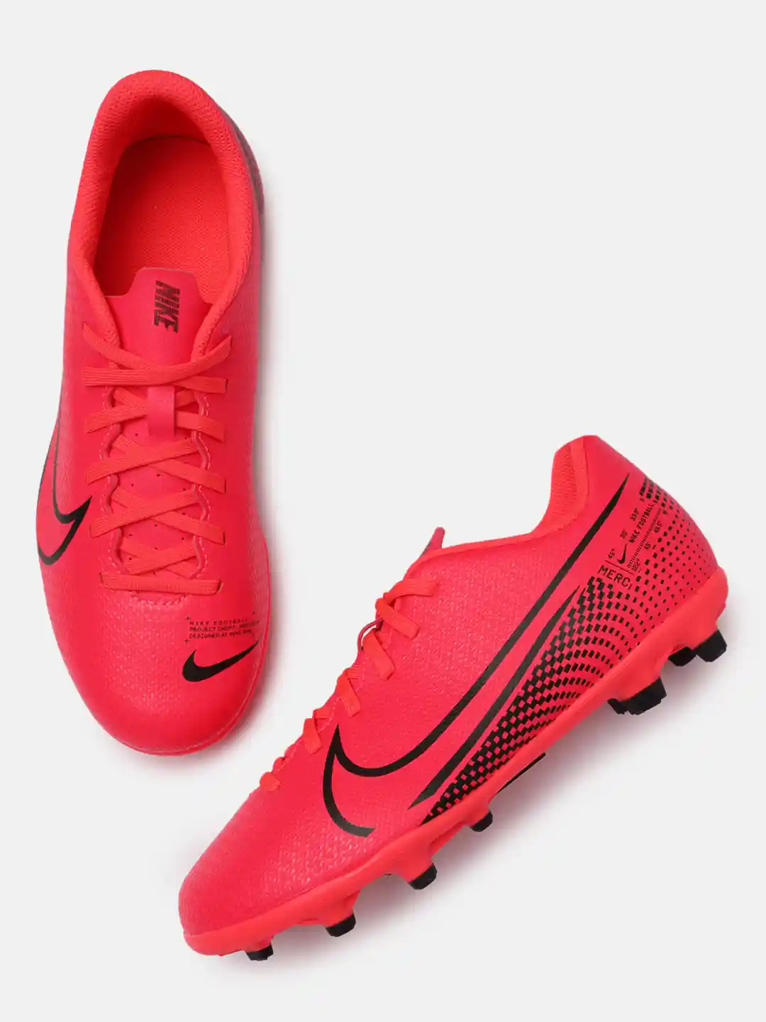 Buy Nike Kids Neon Pink Black VAPOR 13 CLUB Football Shoes