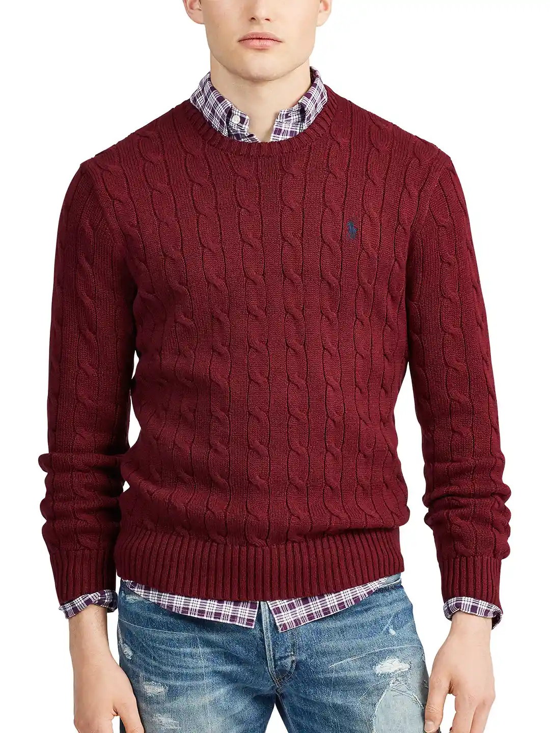 Cable Knit Sweater Mens Red Polo Sweater Polo Ralph Lauren Men