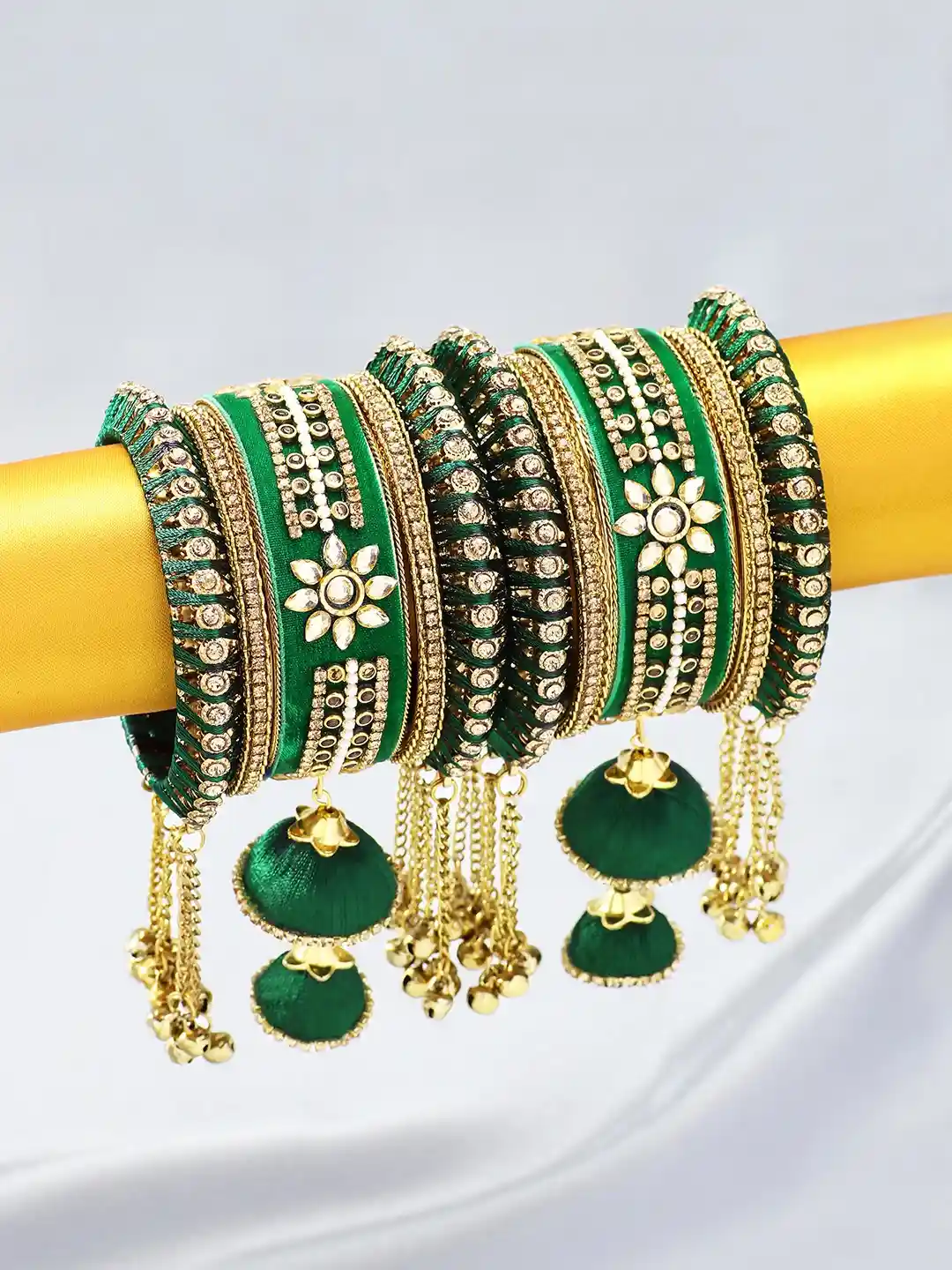 Buy Peora Gold Plated Set Of Matching Bangles Set Wedding Chuda