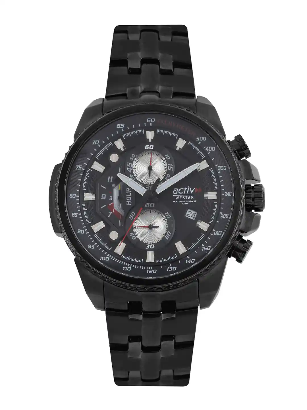 activ westar quartz westar watches prix Westar Activ Men Black Chronograph Dial Watch 90017BBN203
