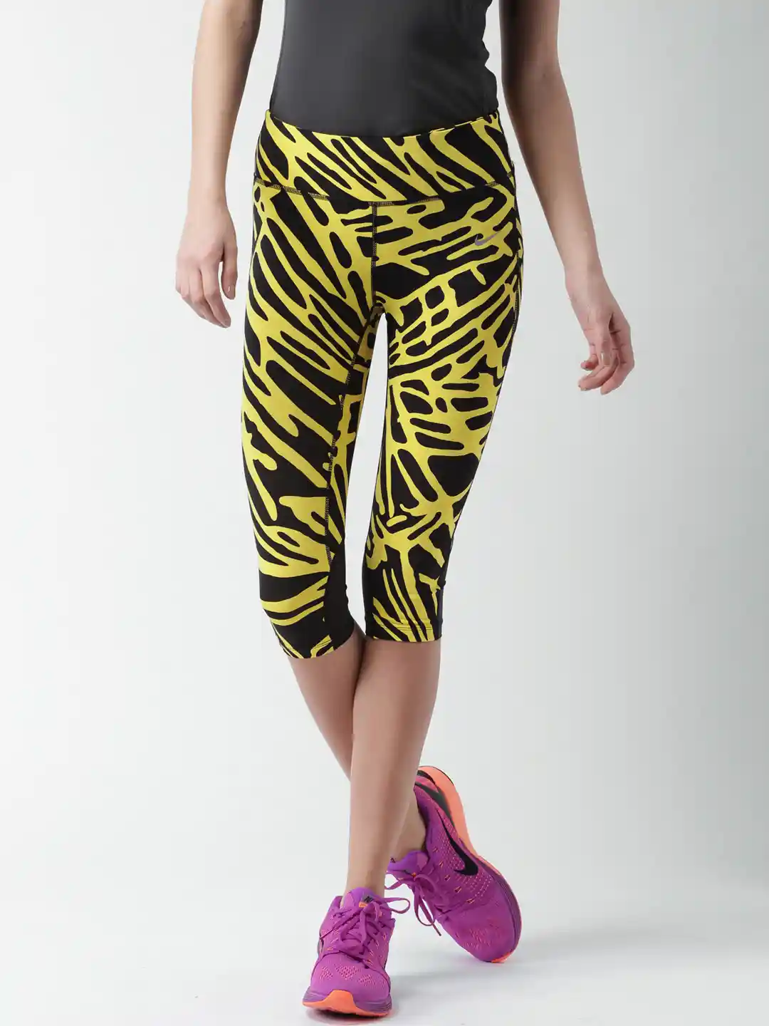 Buy Nike Yellow Black Power Epic Lux PR Running Tights Tights