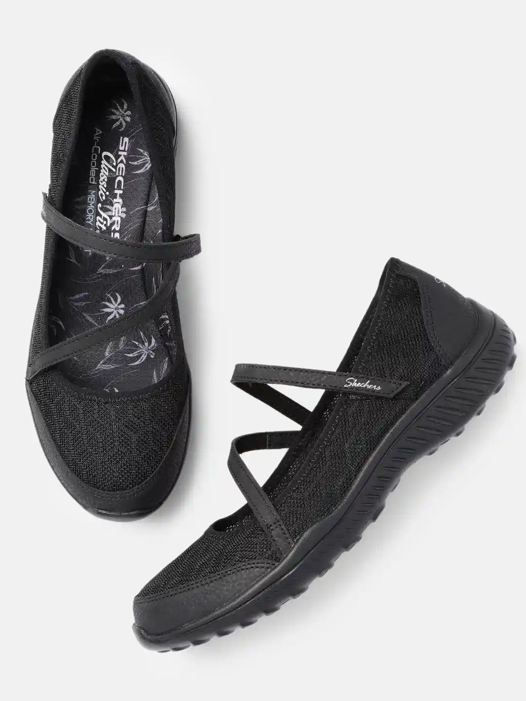 Buy Skechers Women Black Be Light Eyes On Me Slip-On Sneakers