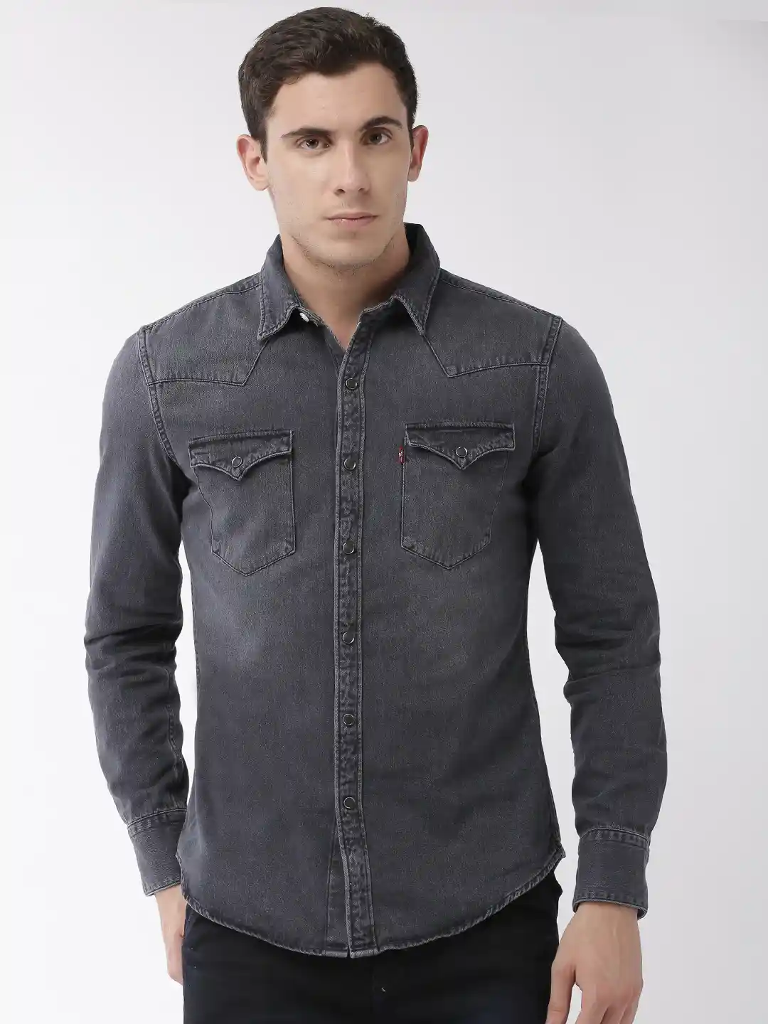 Regular Fit Denim Shirts For Men Myntra White Shirt Shirt To Wear