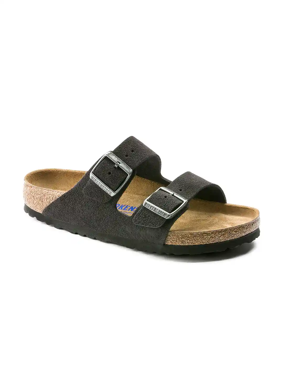 Buy Birkenstock Arizona Soft Footbed Velvet Grey Narrow Width