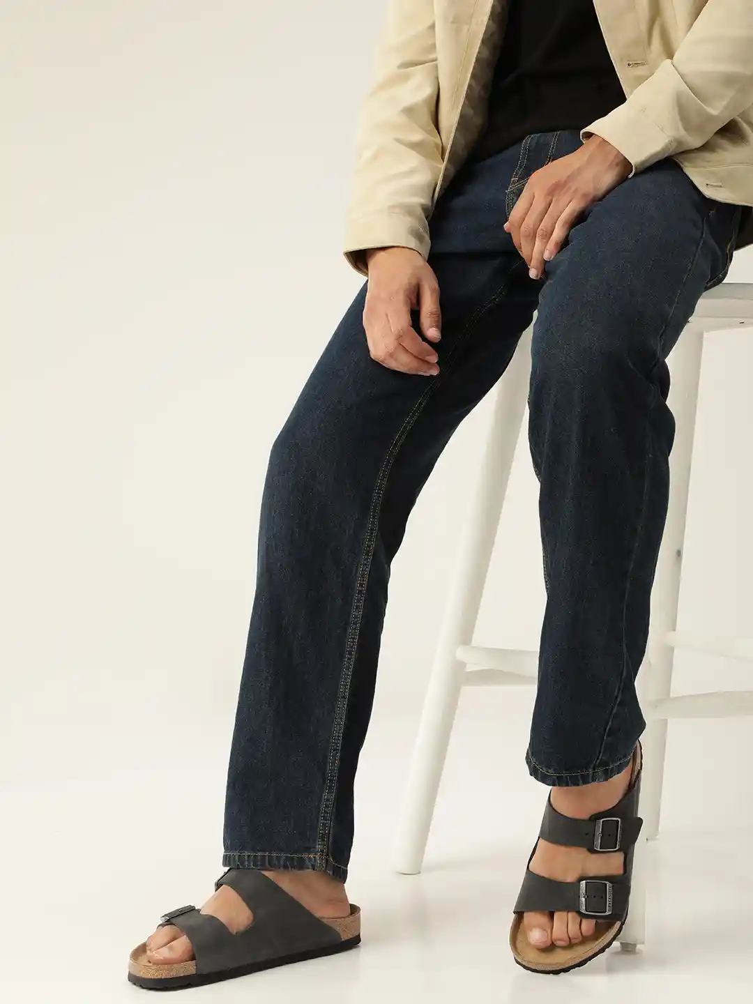 Buy Birkenstock Arizona Black Regular Width Oiled Leather Two