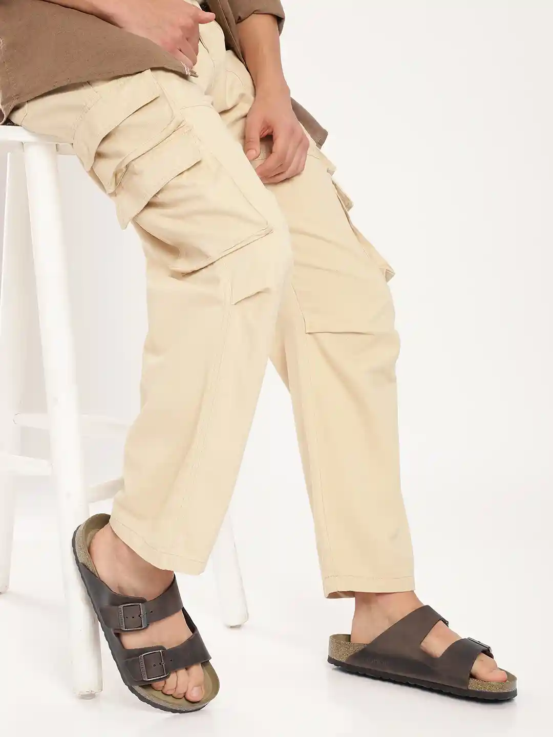 Birkenstock Arizona Soft Footbed Habana Regular Width Oiled Leather  Two-Strap Sandals