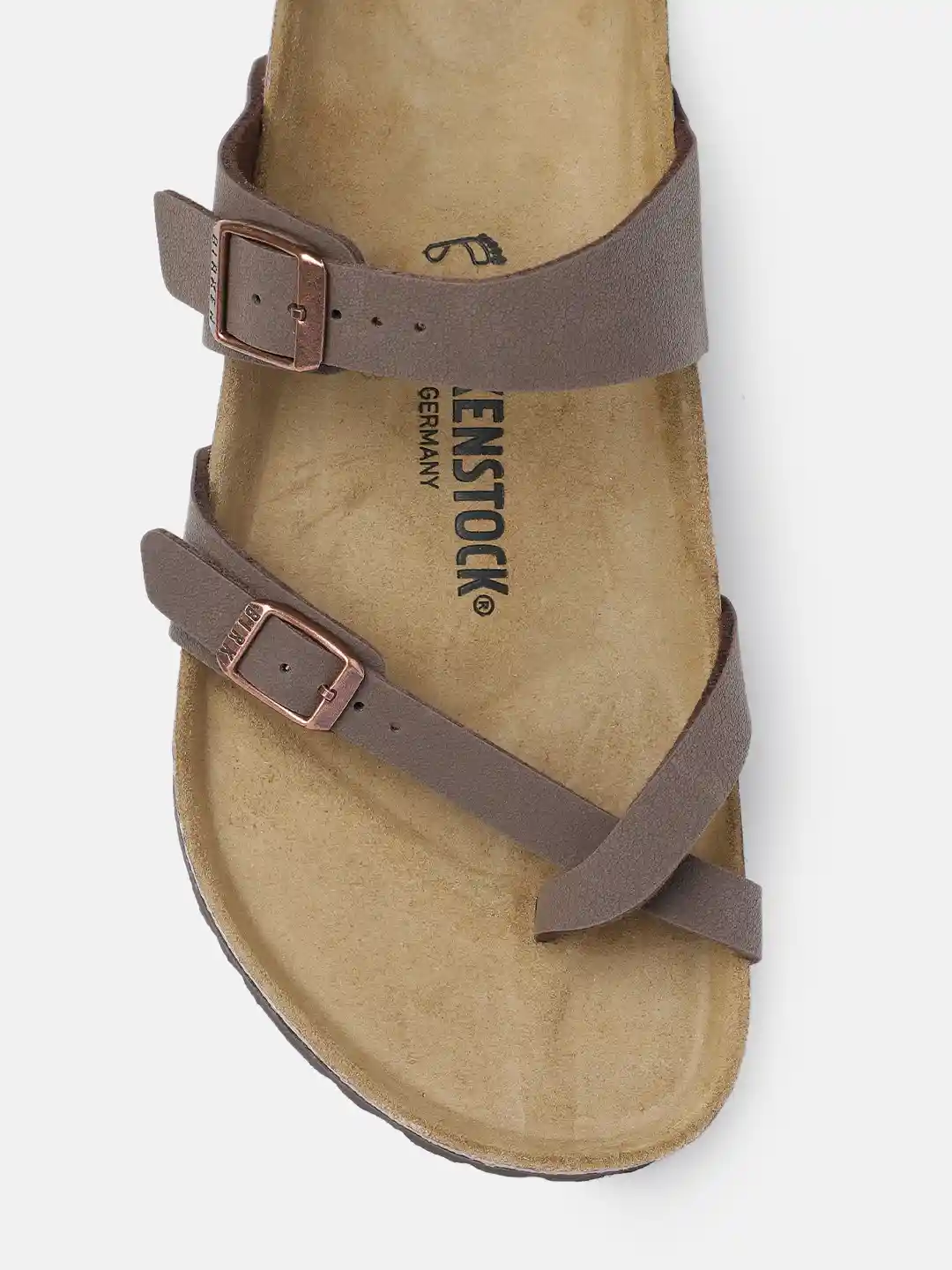 Mocha Birkenstock Birkenstock Mayari Cross Strap Sandals Stone