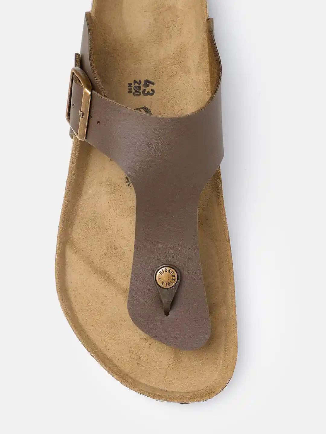 Buy Birkenstock Men Brown Ramses Birko-Flor Regular Width Comfort