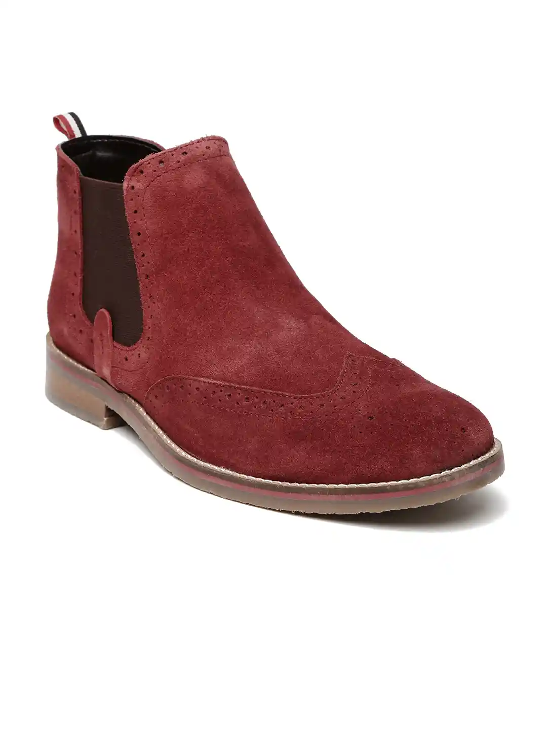Buy Bata Men Red Suede Chelsea Boots Boots for Men 1124270 Myntra