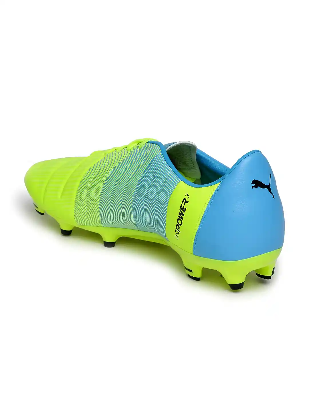 Buy PUMA Men Neon Green Blue evoPOWER FG Football Shoes