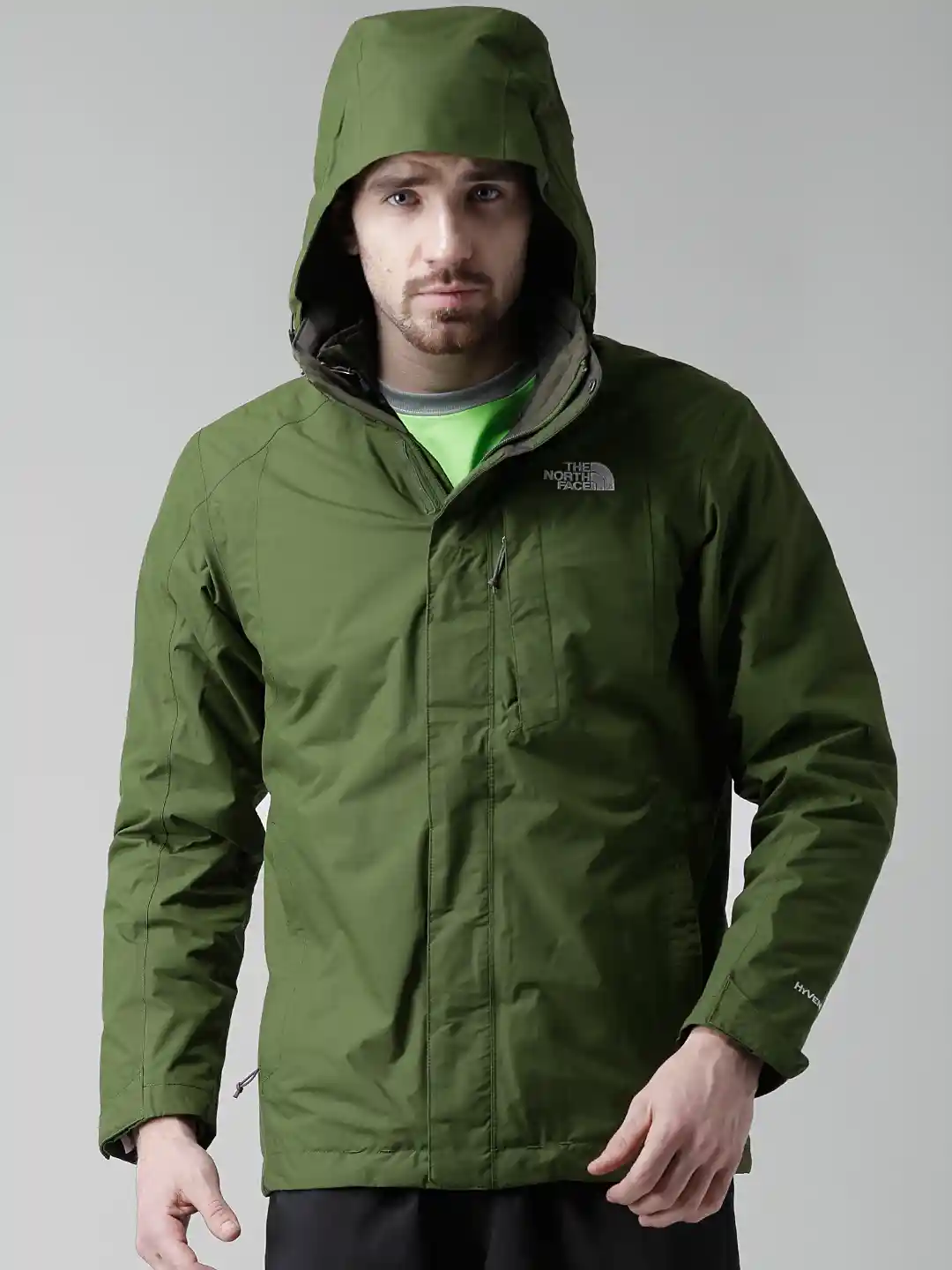 Buy The North Face Green Loreto Triclimate AP Hooded Jacket