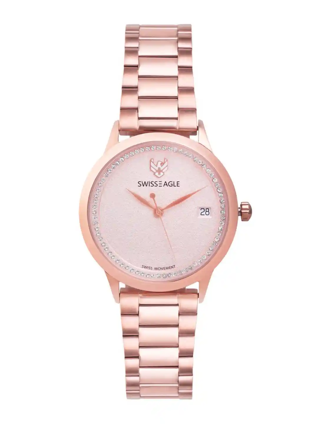 Buy Swiss Eagle Women Rose Gold Analogue Watch SE-9166-22