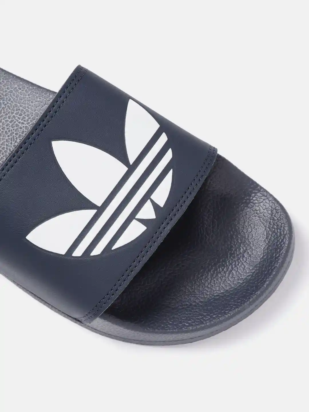 ADIDAS Originals Men Navy Blue White Adilette Lite Printed Sustainable  Sliders