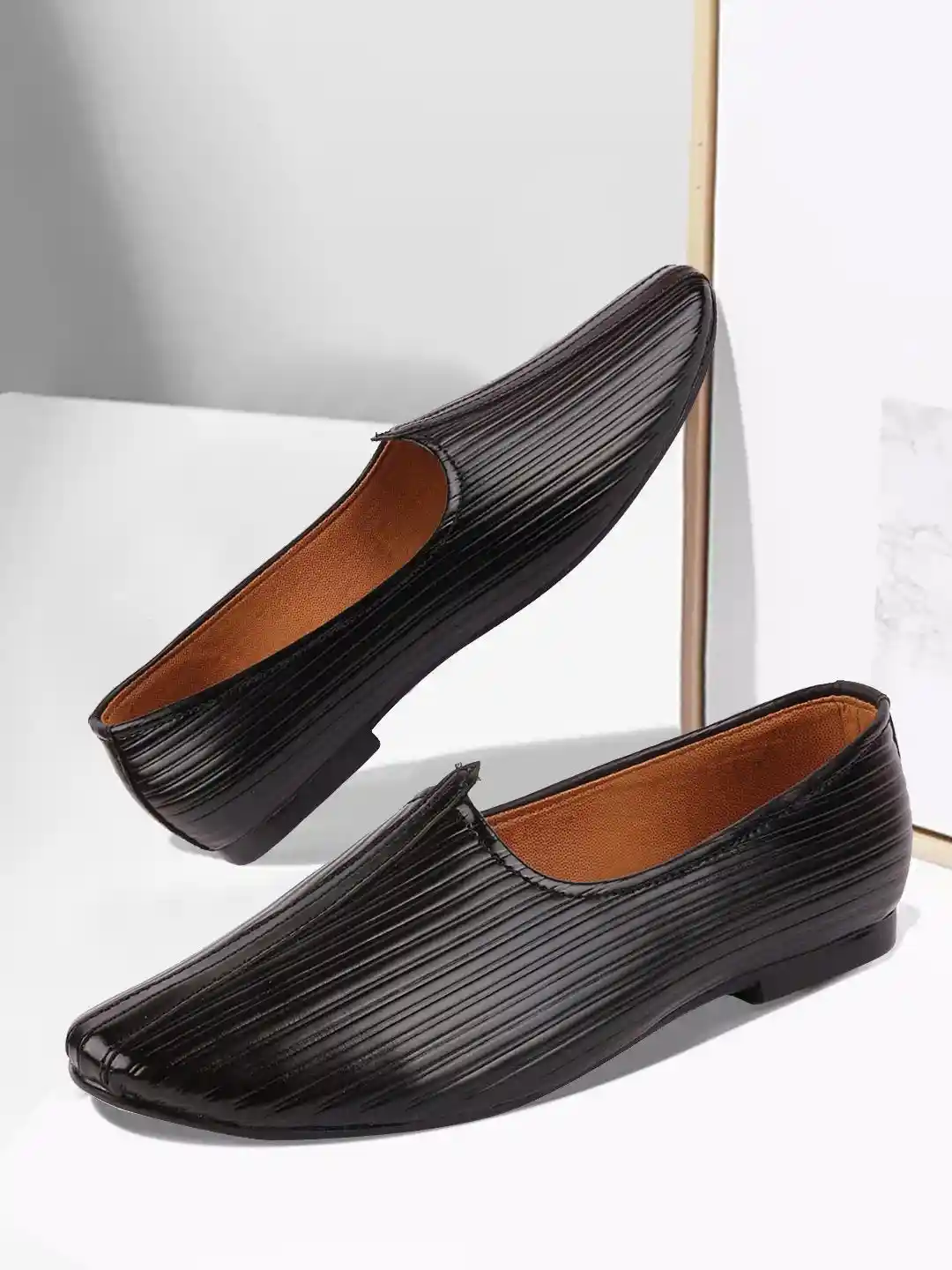 Leather Shoes Mens Formal Juti Buy Maroon Brown Punjabi Leather