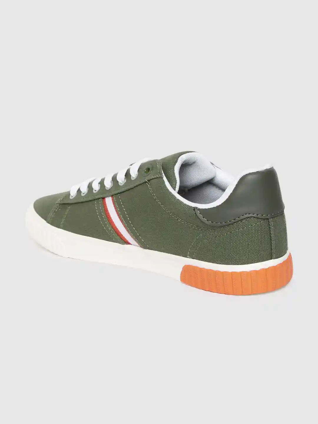 Buy Levis Men Olive Green Solid SKINNER Canvas Sneakers Casual