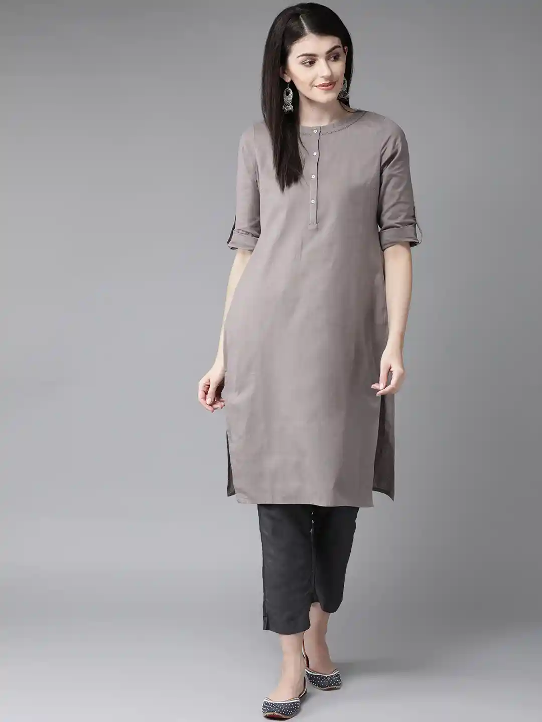 Buy W Straight Cotton Kurta Kurtas for Women 11369752 Myntra