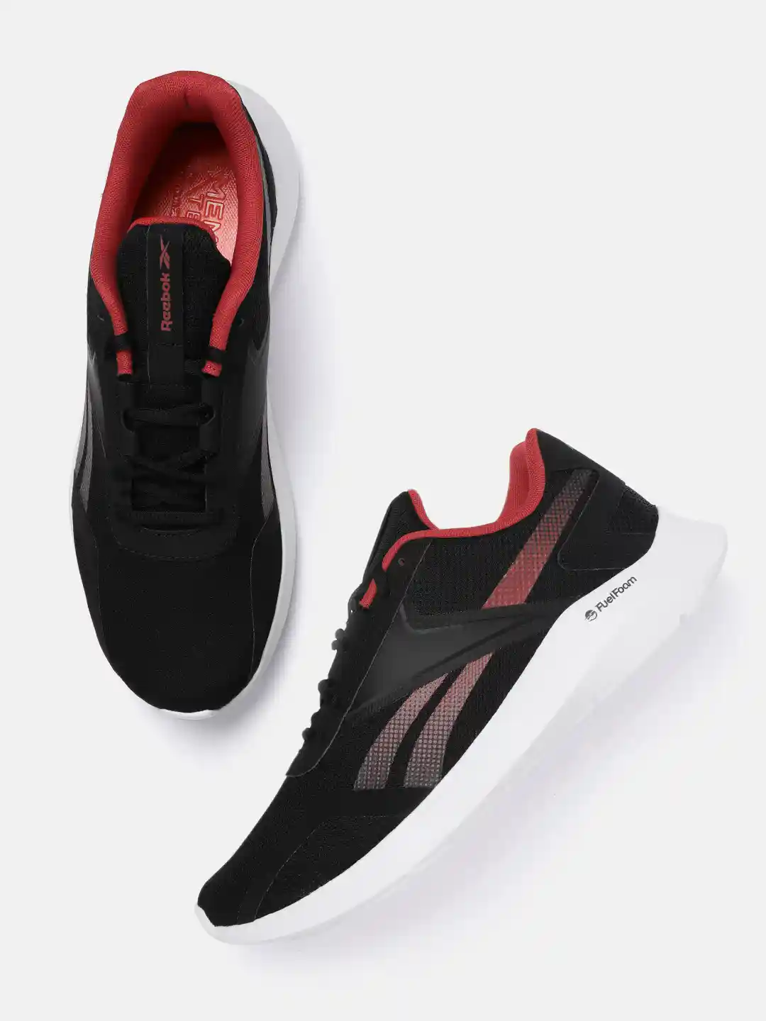 Buy Reebok Men Black Solid Energylux Running Shoes Sports