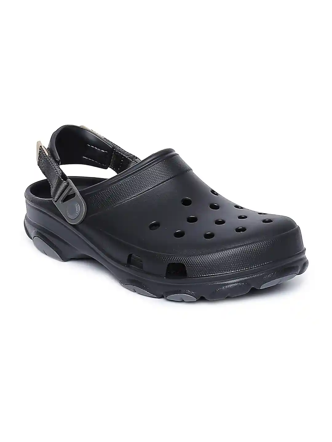 Buy Crocs Classic Unisex Black Self Design Clogs - Flip Buy Crocs Classic Unisex Black Self Design Clogs - Flip