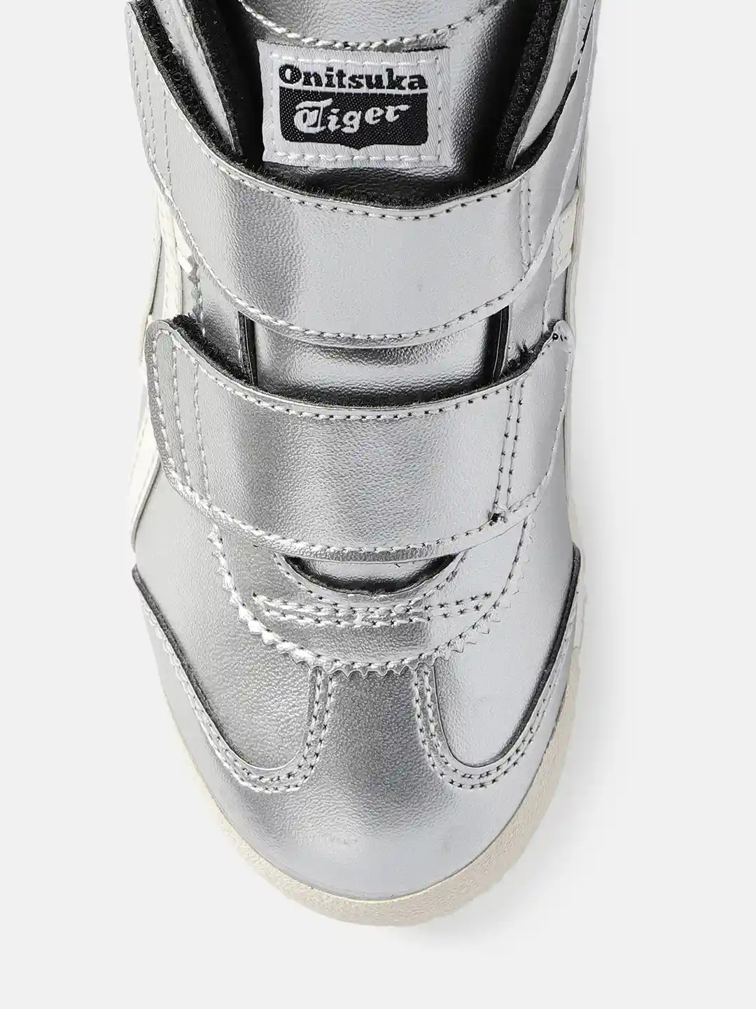 Buy Onitsuka Tiger Kids Silver-Toned Solid Mid-Top Sneakers Mexico
