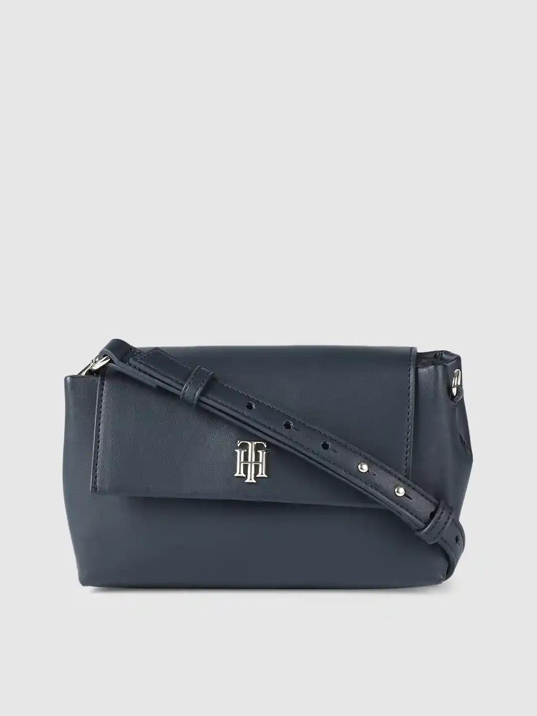 Buy Tommy Hilfiger Navy Blue Solid Sling Bag Handbags for Women