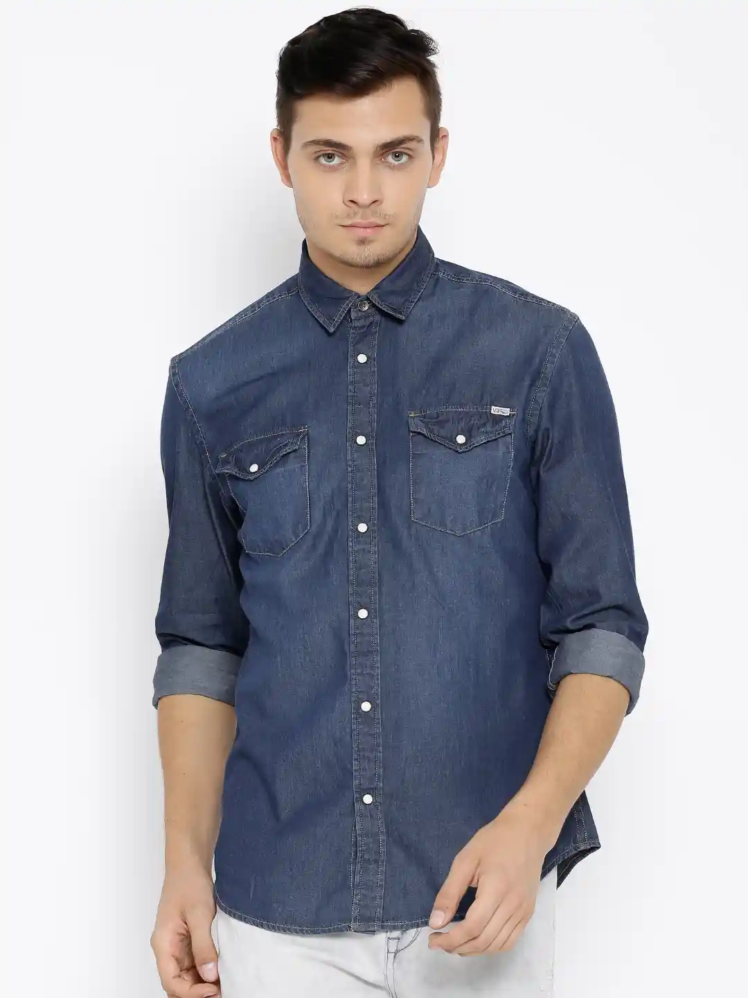 Buy Jack Jones Blue Denim Shirt Shirts for Men 1150960 Myntra