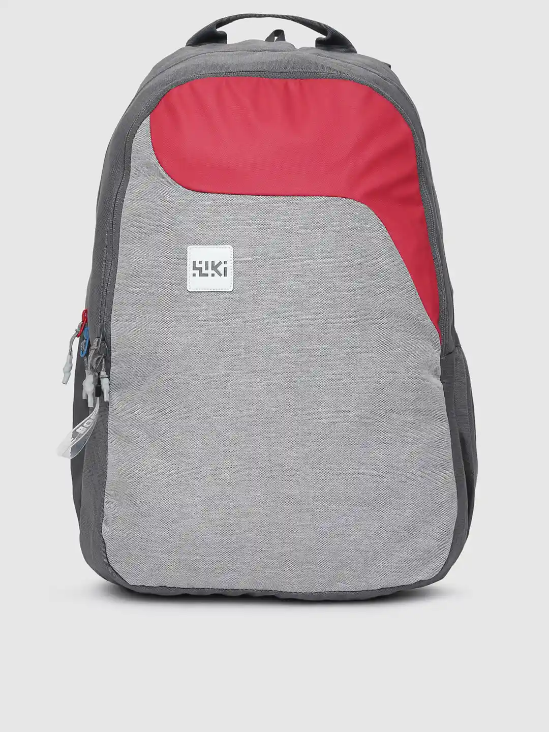 Buy Wildcraft Unisex Grey Red Colourblocked Backpack Backpacks