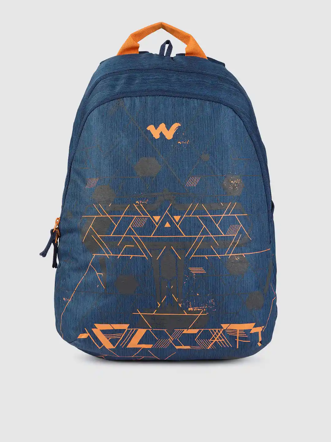 Wildcraft Unisex Blue Orange Graphic Blaze1 Flyer Backpack