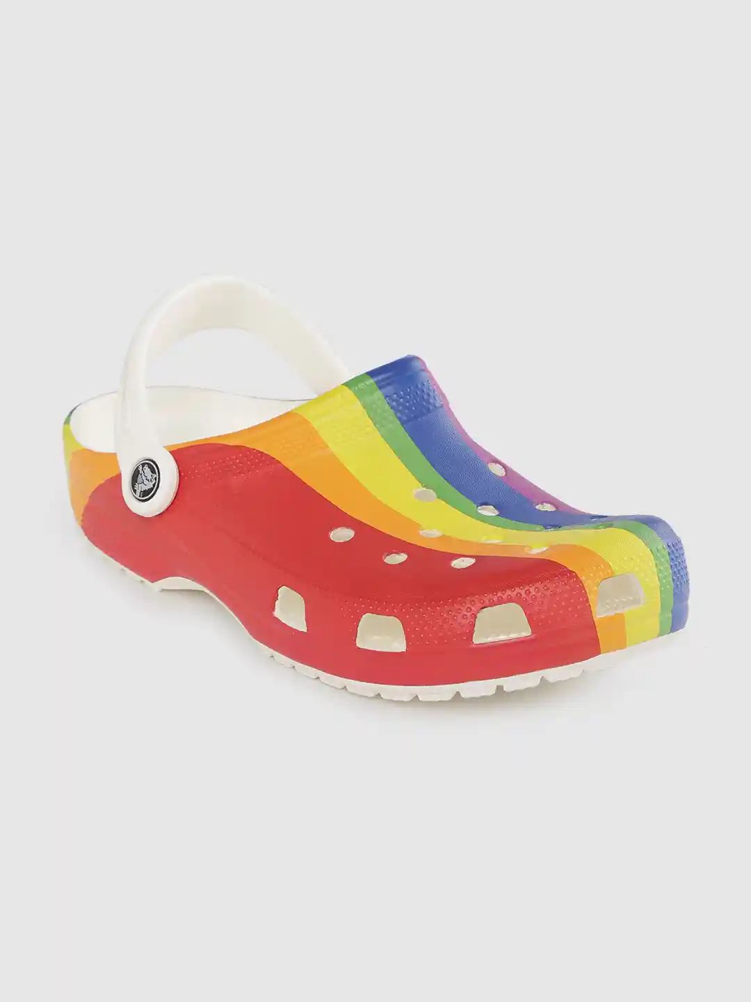 Buy Crocs Unisex Multicoloured Rainbow Striped Clogs Flip Flops