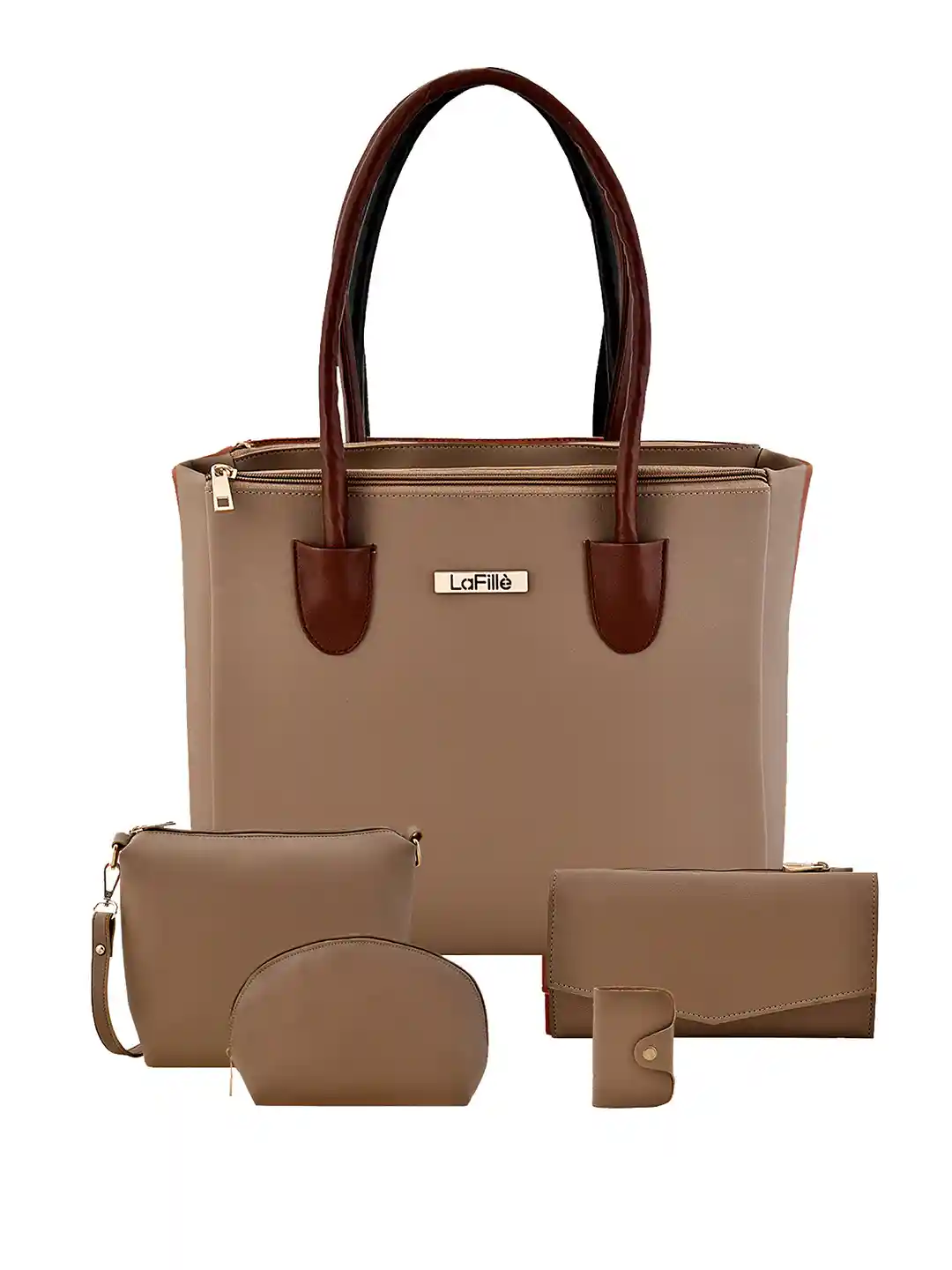 Buy LaFille Beige Solid Shoulder Bag Handbags for Women 11571310