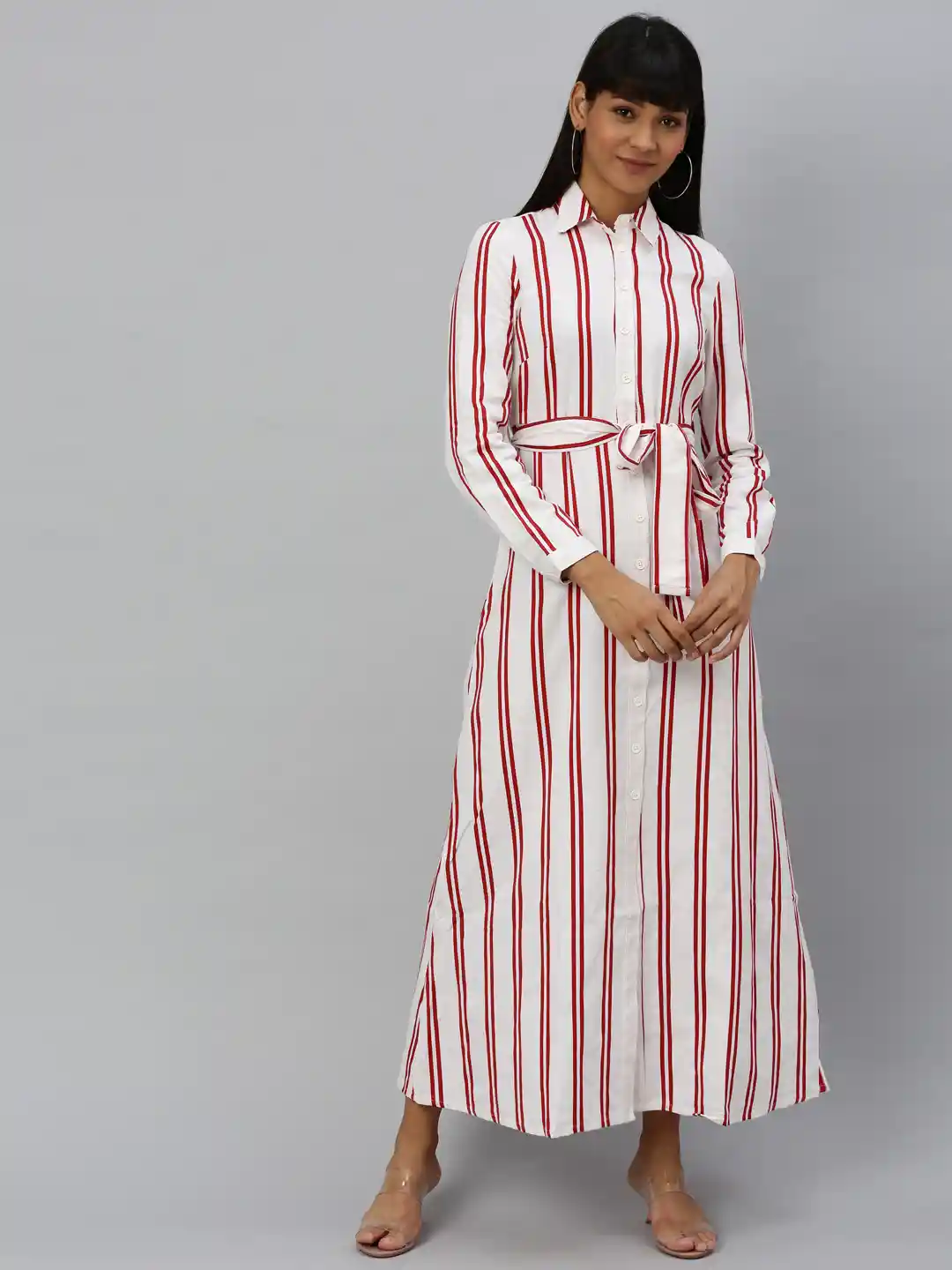 Striped Shirt Dress Red White Blue Striped Dress Vero Moda Women