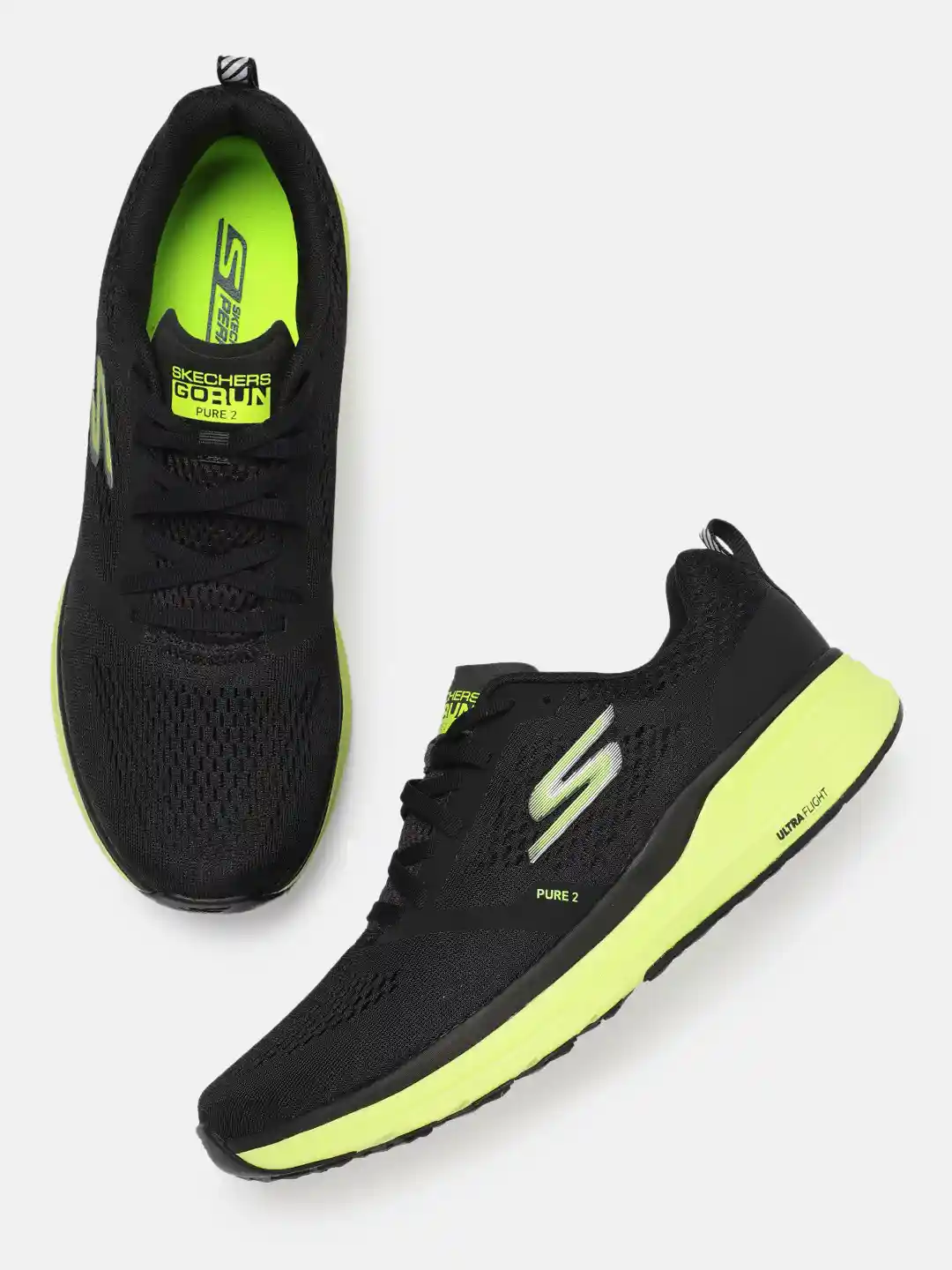 Buy Skechers Men Black GO RUN PURE Running Shoes Sports Shoes