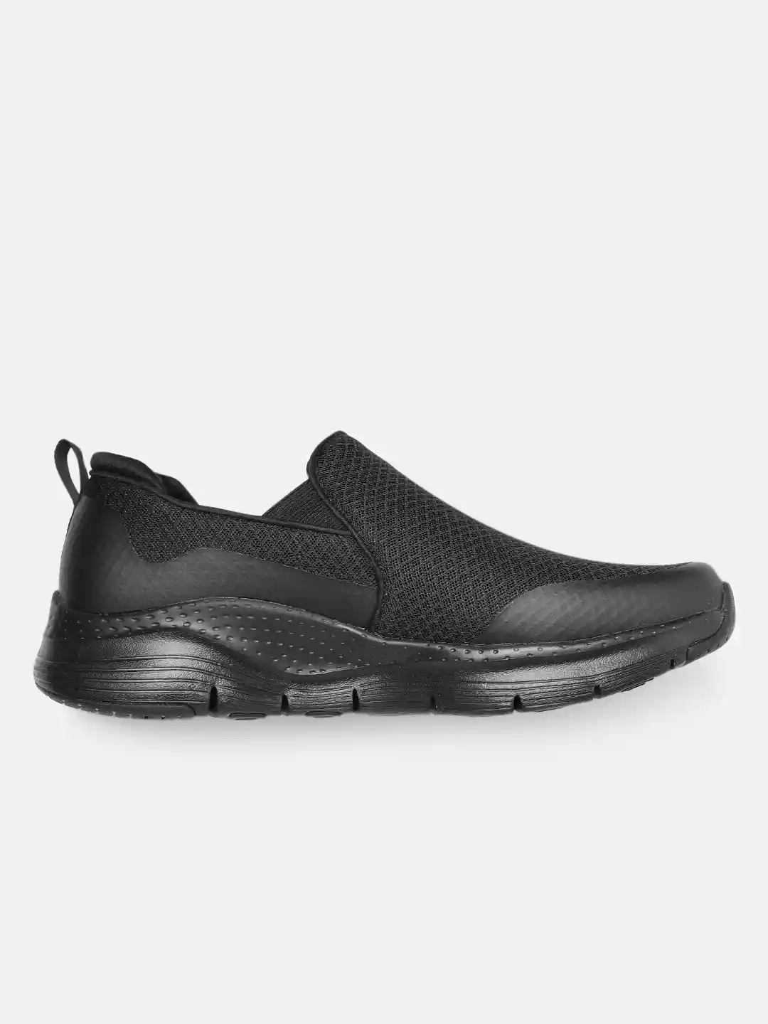 Buy Skechers Men Black ARCH FIT Slip-On Sneakers Casual Shoes - Main Image
