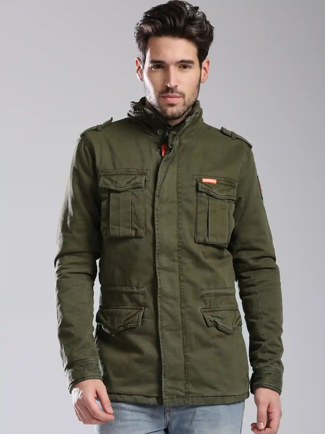 Buy Superdry Olive Green Parka Jacket Jackets for Men 1162497