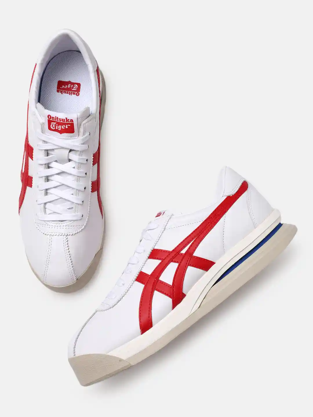 Buy Onitsuka Tiger Unisex White Corsair EX Leather Sneakers