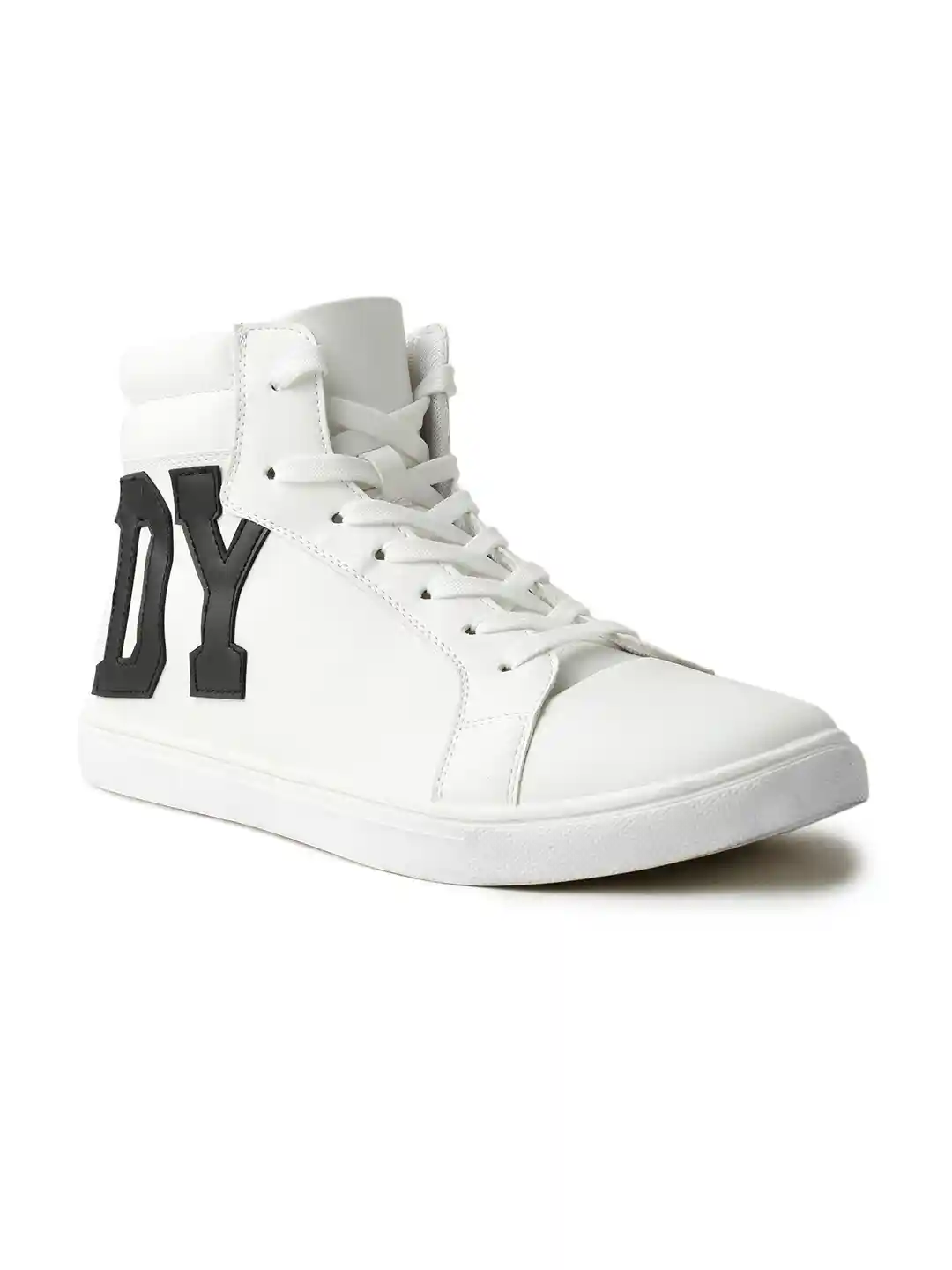 Buy Rowdy Women White Printed Synthetic High-Top Sneakers Casual