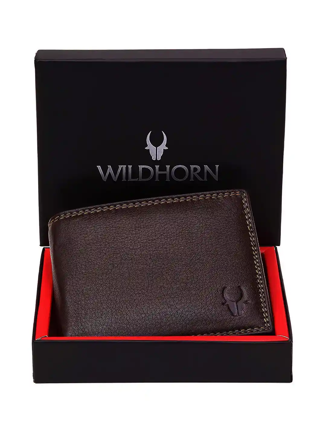 Buy WildHorn Rfid Protected Genuine Brown Leather Wallet For Men...