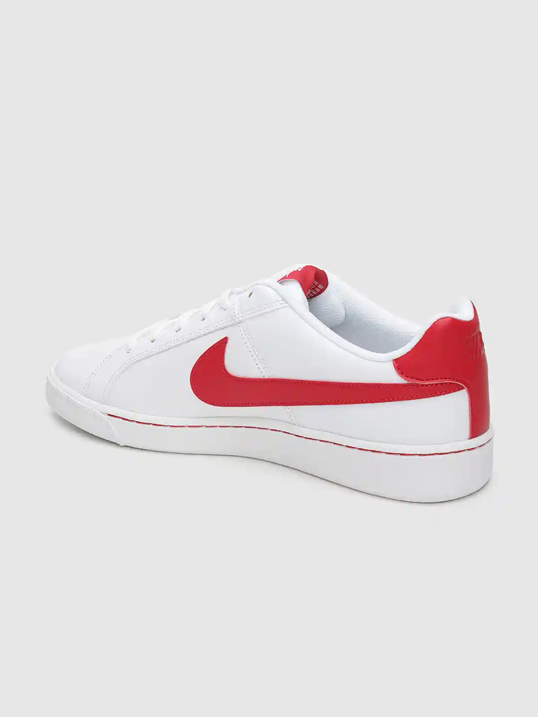 Buy Nike Men White And Red COURT ROYALE TAB Leather Sneakers