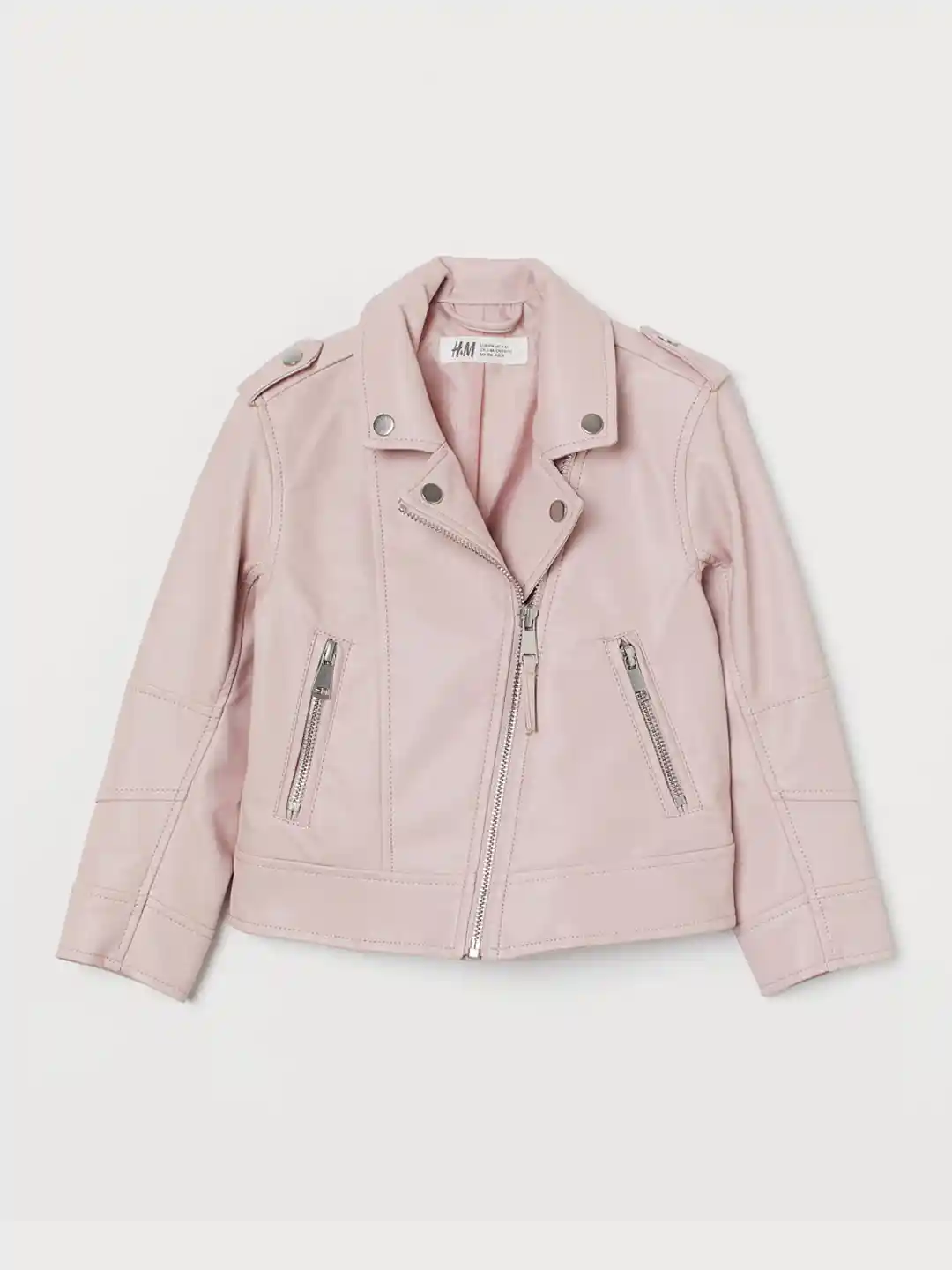 Buy H&M Girls Pink Biker Jacket Jackets for Girls 11679306 Myntra