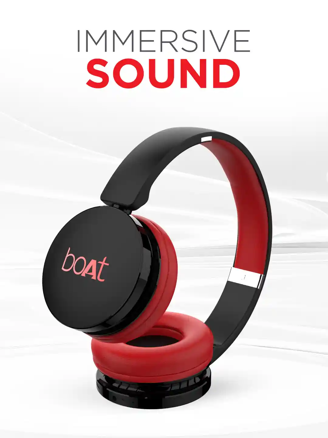 Buy boAt Rockerz 370 Fiery Red Wireless Headphone with Immersive