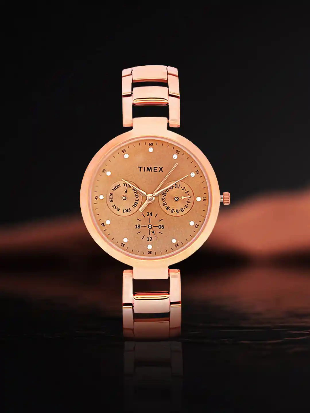 Buy Timex Women Rose Gold-Toned Multifunction Analogue Watch