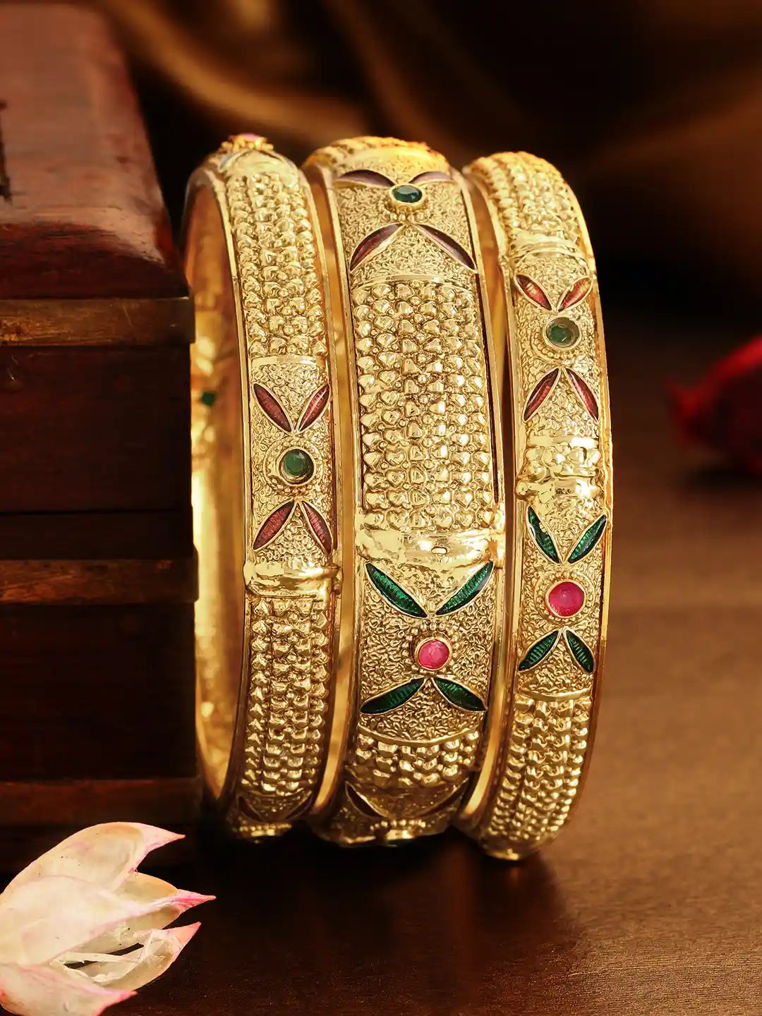 Shrayathi Gold Coated Bangles Bangle Bracelet Gram Gold Bangles