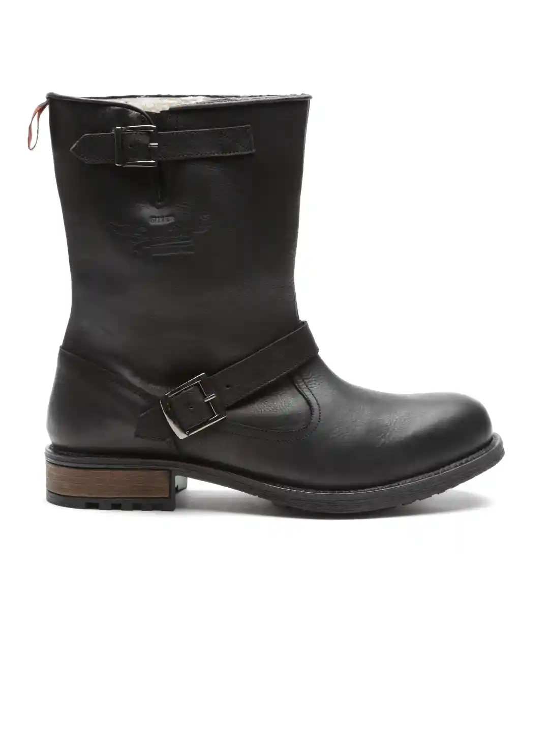 Buy Superdry Men Black Leather Biker Boots Casual Shoes for Men