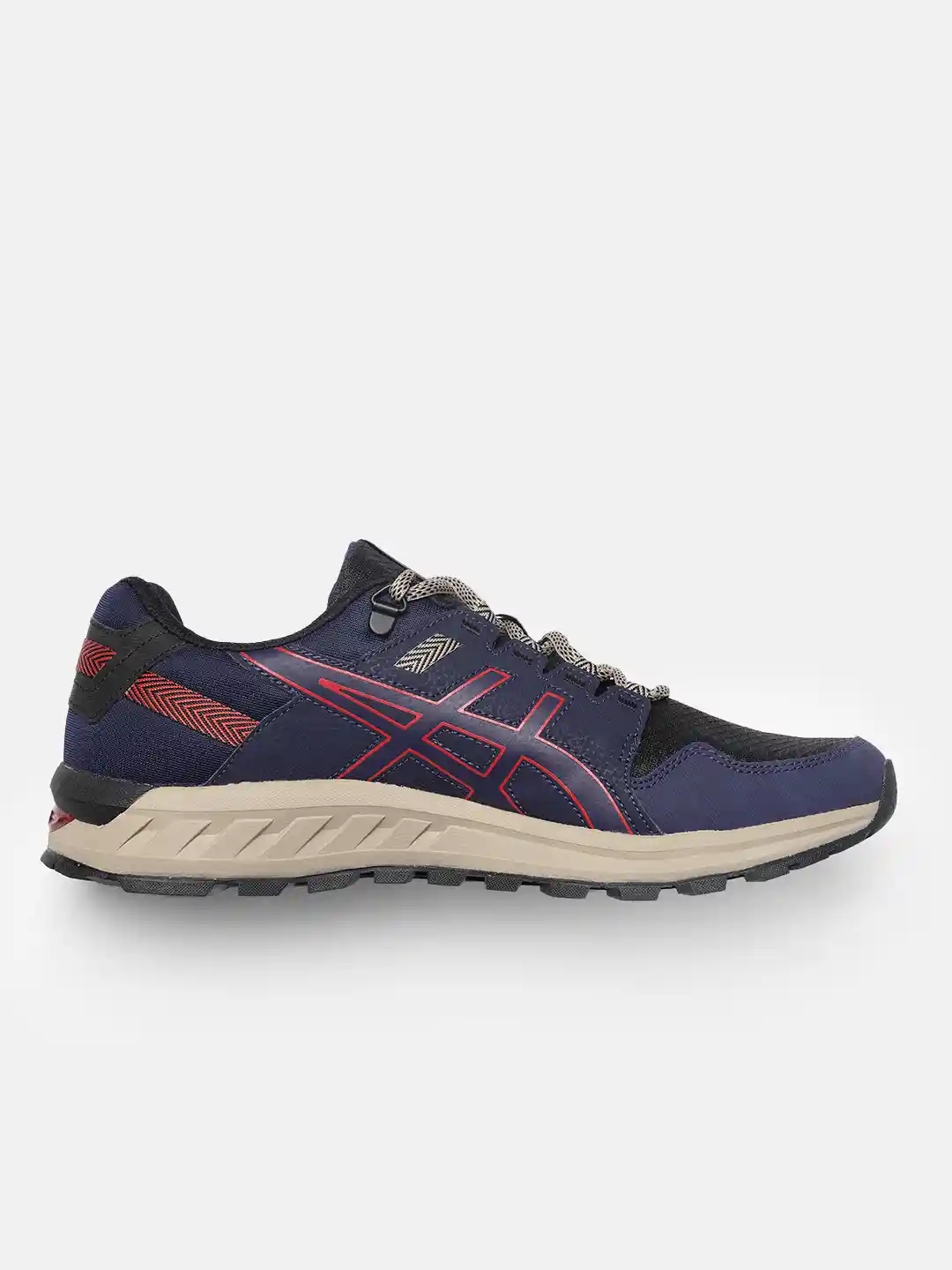 Buy ASICS Men Navy Blue Black Woven Design Gel Citrek Running