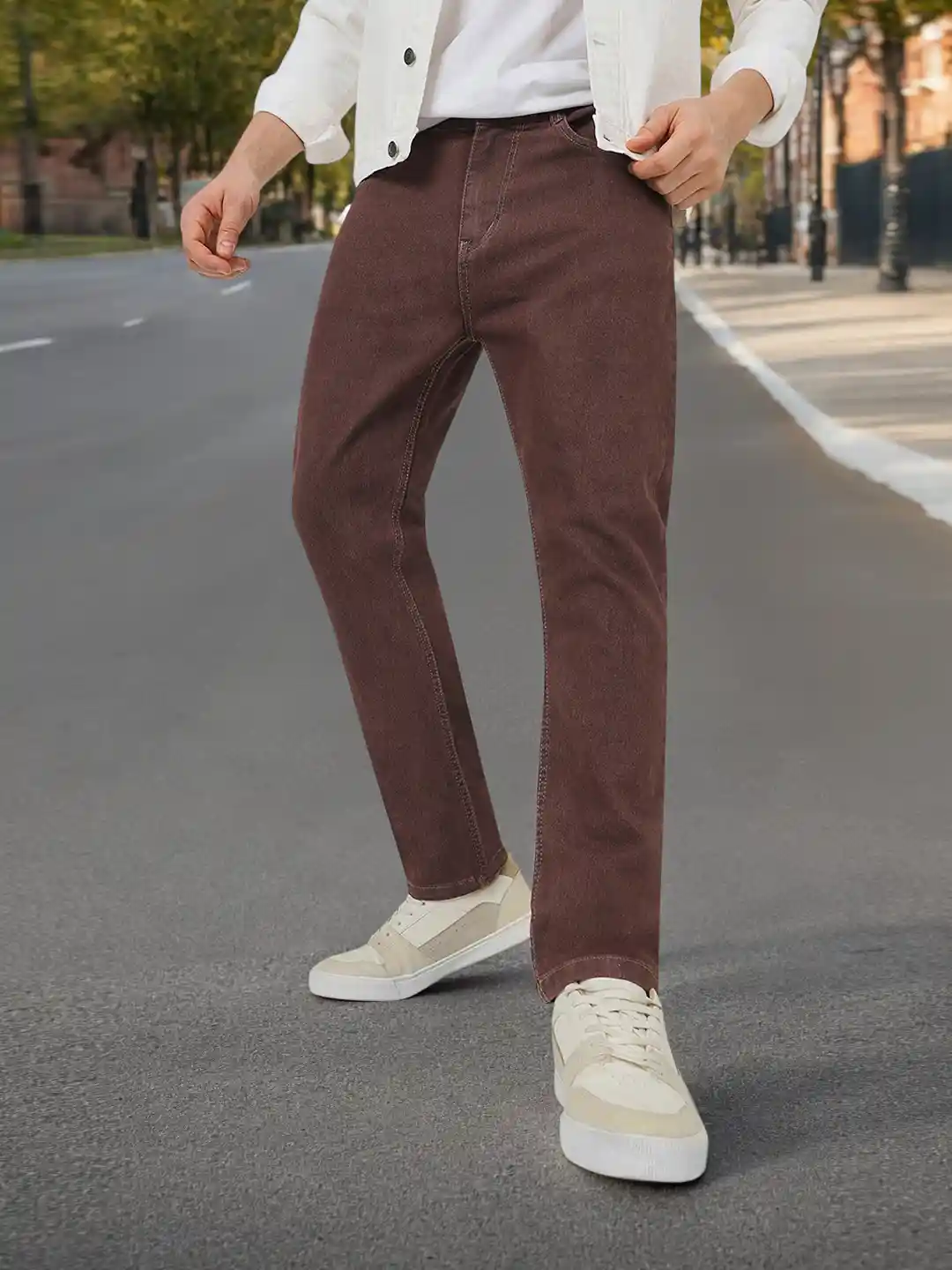 With Jeans Brown Boot Men's Fashion Men Fashion Brown Leather