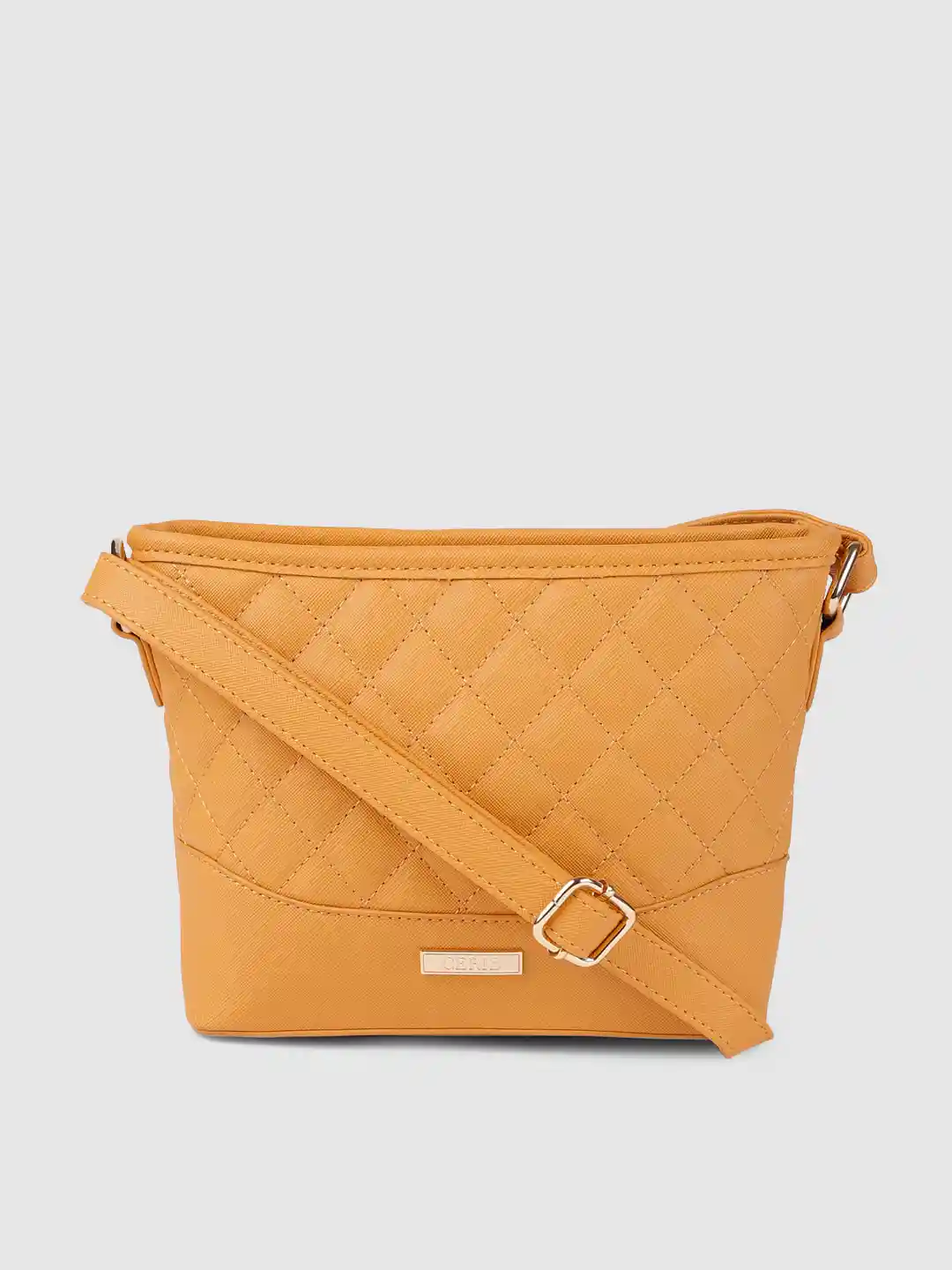 Buy CERIZ Yellow Quilted Sling Bag Handbags for Women 11775738